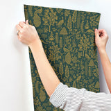 Wallpaper Menagerie Toile Wallpaper // Brown 