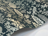 Wallpaper Menagerie Toile Wallpaper // Dark Blue 