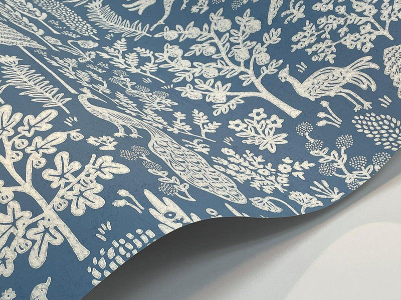 Wallpaper Menagerie Toile Wallpaper // Light Blue 