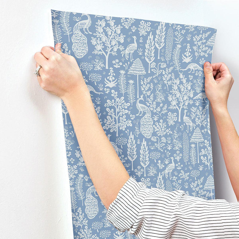 Wallpaper Menagerie Toile Wallpaper // Light Blue 