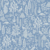 Wallpaper Menagerie Toile Wallpaper // Light Blue 