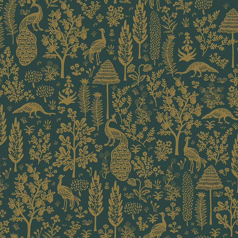 Wallpaper Menagerie Toile Wallpaper Sample // Brown 8 x 10 