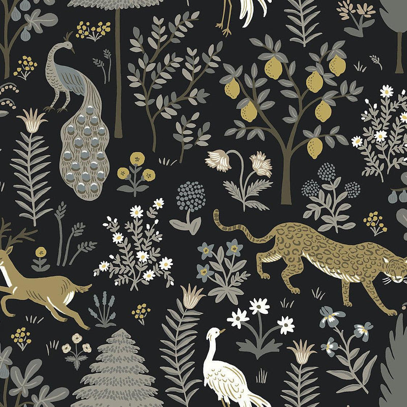 Wallpaper Menagerie Wallpaper Sample // Blue 8 x 10 
