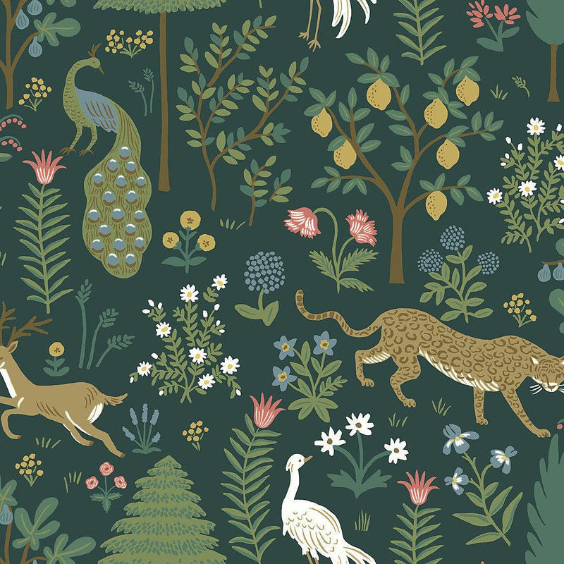 Wallpaper Menagerie Wallpaper Sample // Blue 8 x 10 