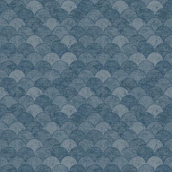 Wallpaper Mermaid Scales Wallpaper // Blue 