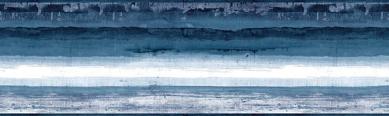 Wallpaper Mesa Border Sample // Blue 8 x 10 