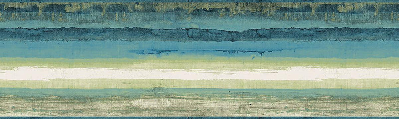 Wallpaper Mesa Border Sample // Green 8 x 10 