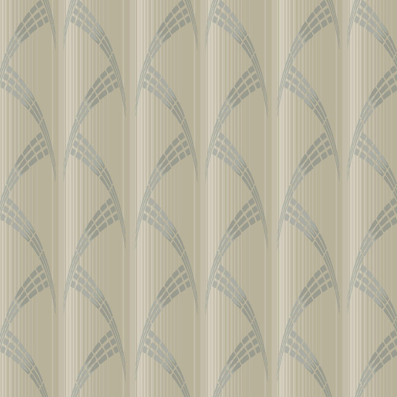 Wallpaper Metropolis Wallpaper Sample // Beige 8 x 10 