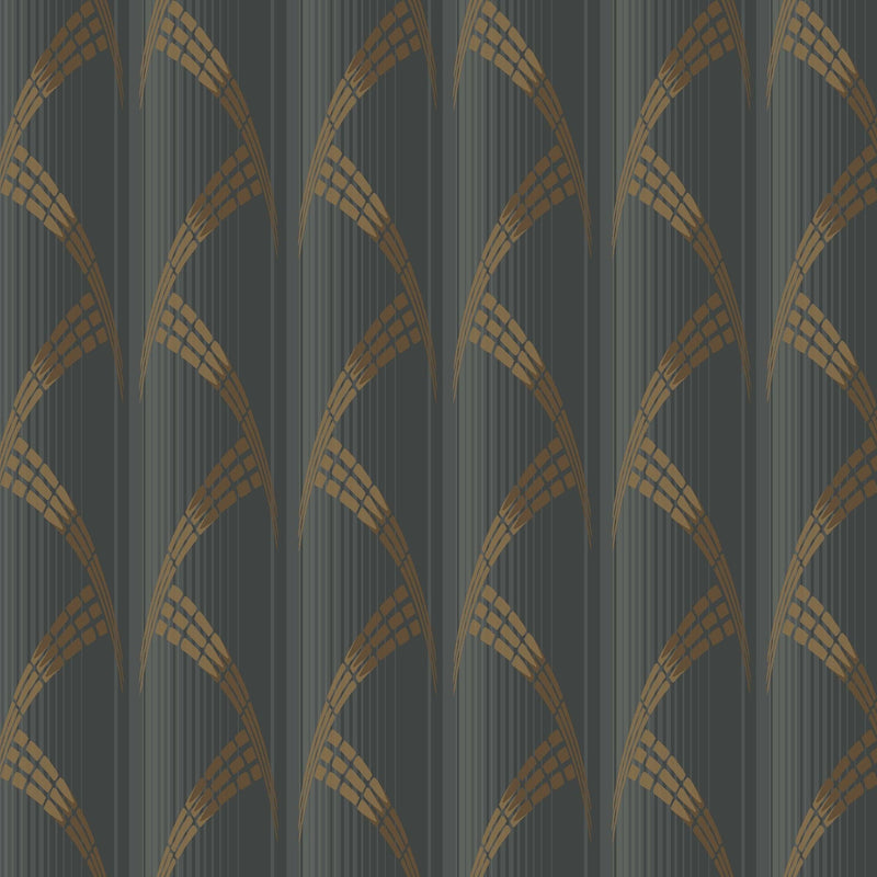 Wallpaper Metropolis Wallpaper Sample // Black 8 x 10 