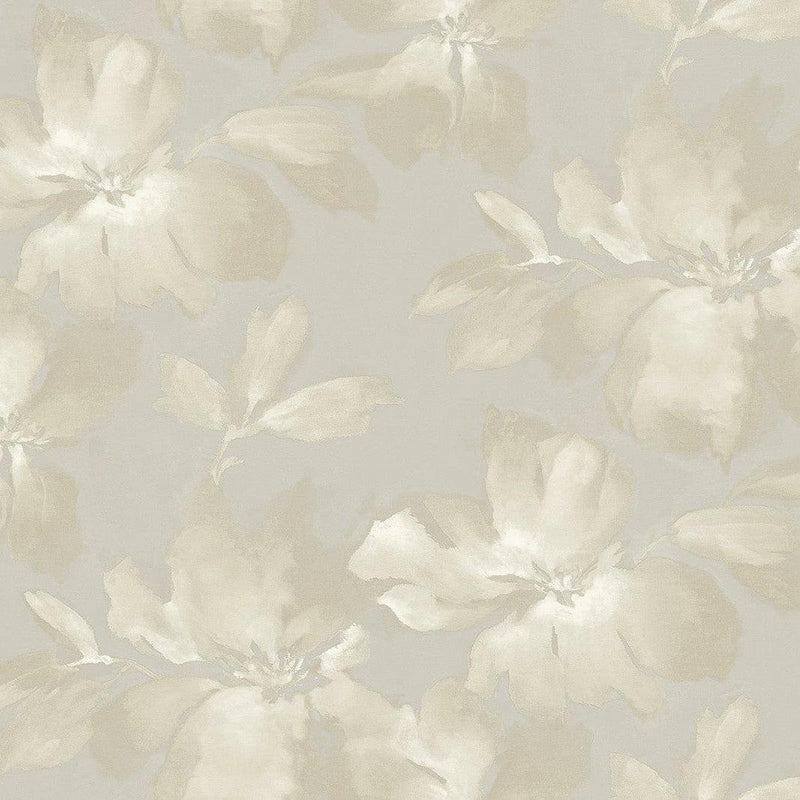 Wallpaper Midnight Blooms Peel & Stick Wallpaper Sample // Neutral 8 x 10 