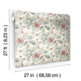Wallpaper Midsummer Floral Wallpaper // Coral 
