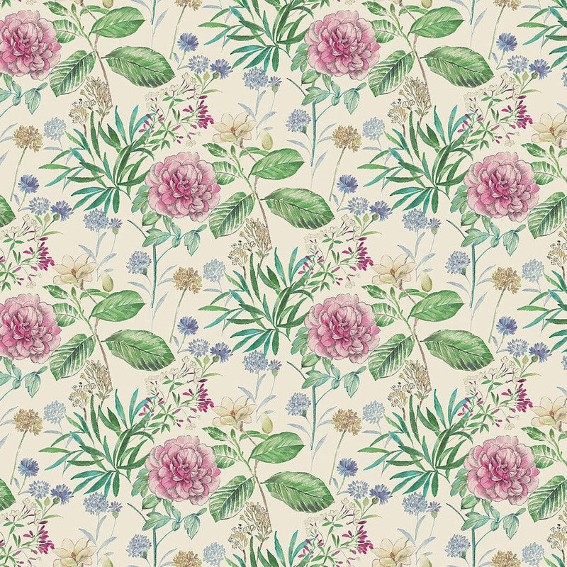 Wallpaper Midsummer Floral Wallpaper // Pink 