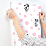 Wallpaper Minnie Dots Wallpaper // Pink 