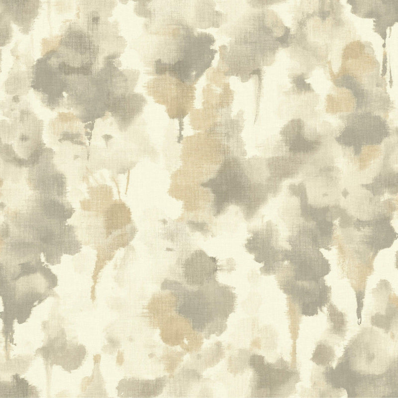 Wallpaper Mirage Wallpaper // Dark Taupe & Gold 