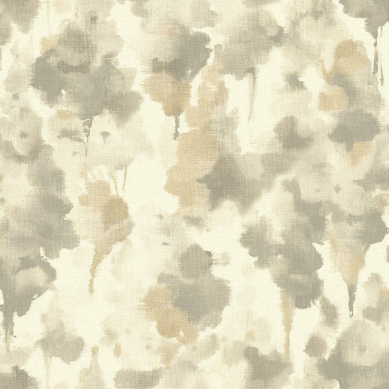 Wallpaper Mirage Wallpaper Sample // Dark Taupe & Gold 8 x 10 