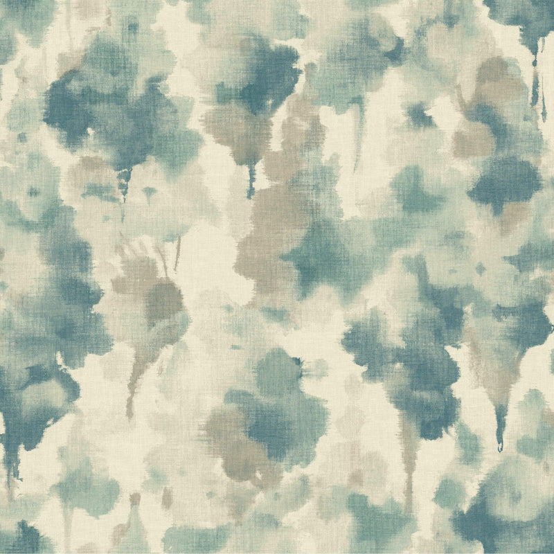 Wallpaper Mirage Wallpaper Sample // Off White & Dark Blue 8 x 10 