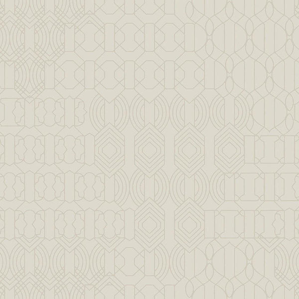 Wallpaper Modern Chandelier Wallpaper // Cream 