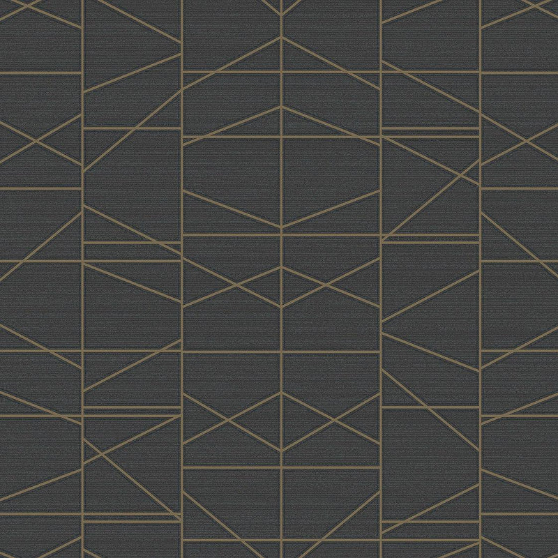 Wallpaper Modern Perspective Wallpaper // Gold 