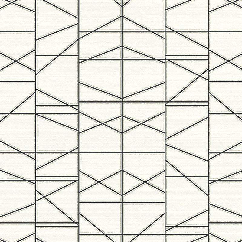 Wallpaper Modern Perspective Wallpaper Sample // Black 8 x 10 