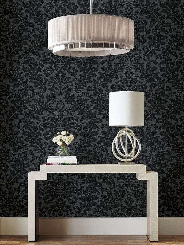 Wallpaper Modern Romance Wallpaper // Black 