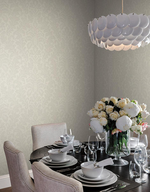 Wallpaper Modern Romance Wallpaper // White 