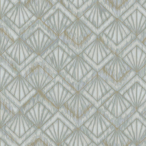 Wallpaper Modern Shell Wallpaper // Blue & Grey 