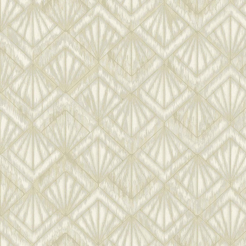 Wallpaper Modern Shell Wallpaper Sample // Beige 8 x 10 