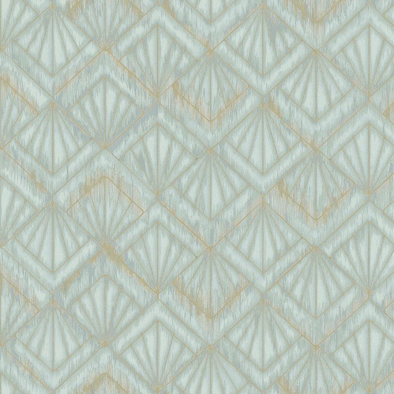 Wallpaper Modern Shell Wallpaper Sample // Light Blue 8 x 10 