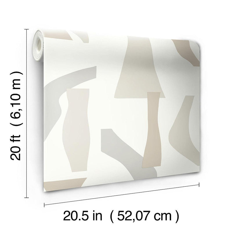 Wallpaper Modernist Peel & Stick Wallpaper // Neutral 