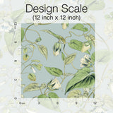 Wallpaper Moon Flower Wallpaper // Sky Blue 