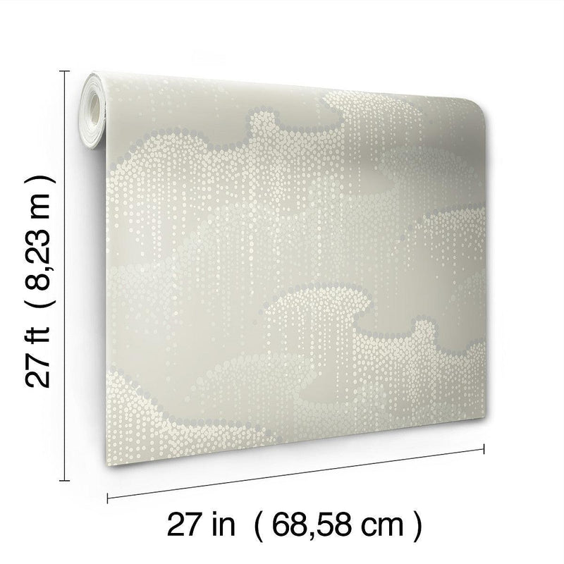 Wallpaper Moonglight Pearls Wallpaper // Light Taupe 