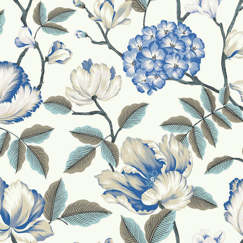 Wallpaper Morning Garden Wallpaper Sample // White 8 x 10 
