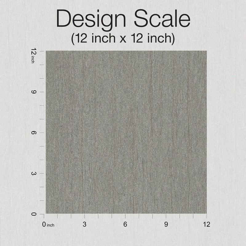 Wallpaper Natural Texture Wallpaper // Silver & Brown Metallic 