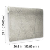 Wallpaper Nazca Wallpaper // Light Grey & Silver 