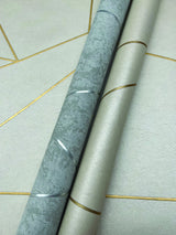 Wallpaper Nazca Wallpaper // Light Grey & Silver 