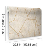 Wallpaper Nazca Wallpaper // Neutral & Gold 