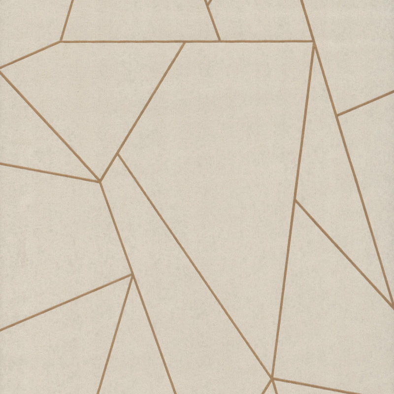 Wallpaper Nazca Wallpaper Sample // Almond & Gold 8 x 10 