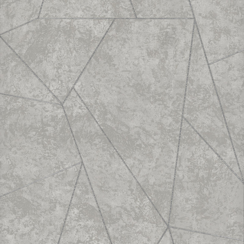 Wallpaper Nazca Wallpaper Sample // Light Grey & Silver 8 x 10 