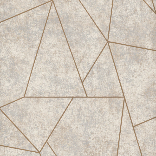 Wallpaper Nazca Wallpaper Sample // Neutral & Gold 8 x 10 