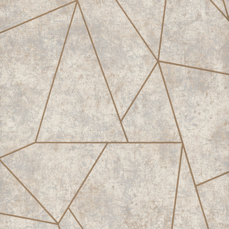 Wallpaper Nazca Wallpaper Sample // Neutral & Gold 8 x 10 