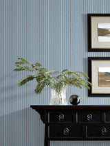 Wallpaper New Ticking Stripe Wallpaper // Blue 