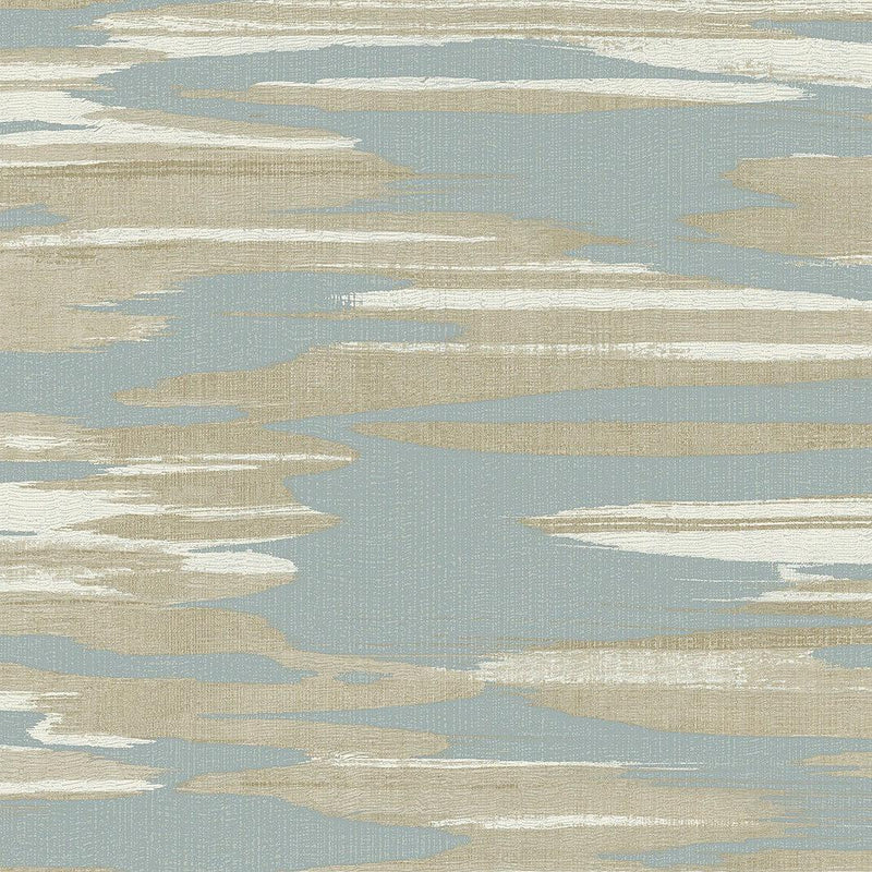 Wallpaper Nimbus Wallpaper Sample // Blue & Cream 8 x 10 