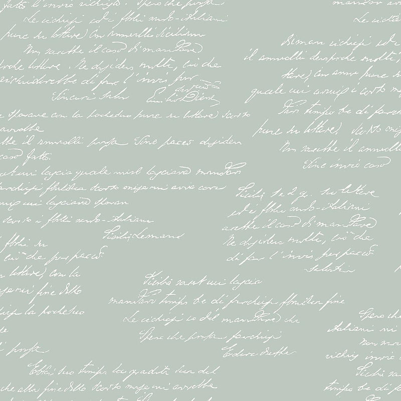 Wallpaper Noteworthy Wallpaper Sample // Green & White 8 x 10 