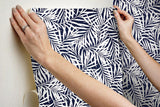 Wallpaper Oahu Fronds Peel & Stick Wallpaper // Blue 