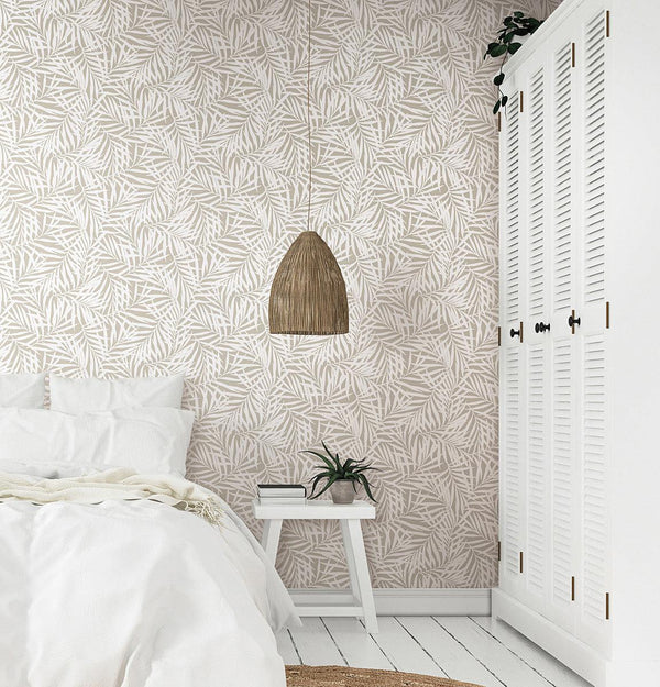 Wallpaper Oahu Fronds Peel & Stick Wallpaper // Off White 