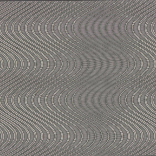 Wallpaper Ocean Swell Wallpaper Sample // Charcoal & Grey 8 x 10 