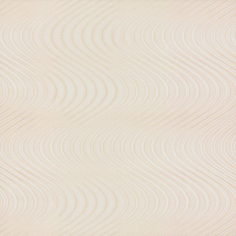 Wallpaper Ocean Swell Wallpaper Sample // Cream & White 8 x 10 