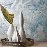 Wallpaper Oil & Marble Peel & Stick Wallpaper // Blue 