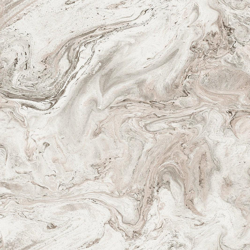 Wallpaper Oil & Marble Peel & Stick Wallpaper Sample // Clay & Taupe 8 x 10 