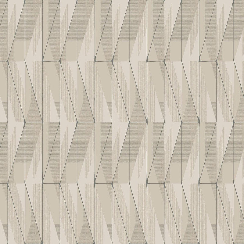 Wallpaper On an Angle Wallpaper Sample // Beige 8 x 10 